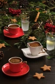 Emsan Sonsuz Aşk 2 Kişilik Kahve Fincan Takımı Beyaz Gold 100 ml - 4