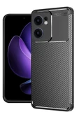 Zipax Oppo Reno 13F Kılıf Carbon Görünümlü Silikon Azn-Focus - 1