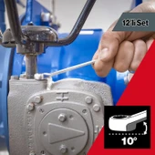 İki Ağızlı Açık ve Kapalı Anahtar Seti 12'li Set Adet Düz 6-7-8-9-10-12-13-14-17-19-22 mm Kombine - 4