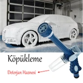 Araç Yıkama Köpürtme Tabancası Bahçe Sulama 8 Fonksiyonlu Deterjan Hazneli Hortum Bağlantılı 1 Adet - 3