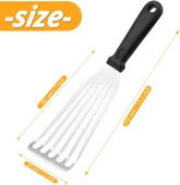 Balık Spatulası Paslanmaz Çelik Biftek Spatula 18 cm - 2