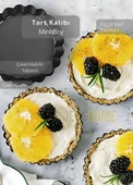 Mini Boy Tart Kalıbı Çıkartılabilir Tabanlı Turta Kalıbı Karbon Çelik Kek Kalıbı 10 cm - 2