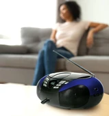 LENCO SCD-37 USB Mavi - Taşınabilir FM Radyo CD'si ve USB oynatıcı - Mavi - 10
