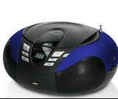 LENCO SCD-37 USB Mavi - Taşınabilir FM Radyo CD'si ve USB oynatıcı - Mavi - 1