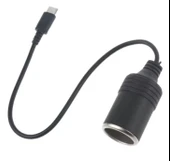 USB C TYPE C  ARAÇ ÇAKMAK SOKETİ DİŞİ DÖNÜŞTÜRÜCÜ ÇAKMAKLIK DÖNÜŞTÜRÜCÜ ARAÇ ŞARJ CİHAZI - 1