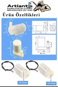 Mini Su Pompası 2 Adet Mikro Dalgıç Pompa Solonoid Su Pompası DC 3-5 Volt Küçük Akvaryum Motoru 100l/h - 2