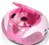 LENCO SCD-37 USB Pembe - Taşınabilir FM Radyo CD ve USB çalar - Pembe - 2
