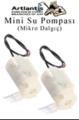 Mini Su Pompası 2 Adet Mikro Dalgıç Pompa Solonoid Su Pompası DC 3-5 Volt Küçük Akvaryum Motoru 100l/h - 1