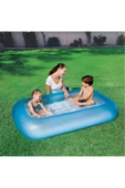 165x104x25 cm Şişme Tabanlı Çocuk Havuzu W51115 Turkuaz - 3