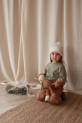 Avokado Nakışlı Oversize T-shirt - 2