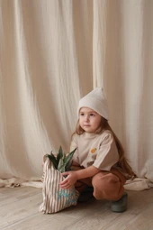 Ananas Nakışlı Oversize T-shirt thumbnail 2