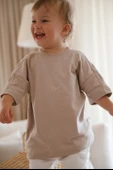 Vizon Bisiklet Yaka Oversize T-shirt Bebek - Çocuk - 3