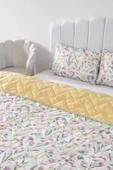 Rivaİstanbul Botanical Çift Kişilik Pamuklu Kapitone Pike & Çok Amaçlı Yatak Örtüsü thumbnail 4
