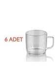 GastroPlast  6 Adet 250 Ml Kırılmaz,çizilmez Polikarbon Plastik Şeffaf Çay-kahve Kupası - 2
