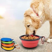 Katlanabilir Kedi Köpek Mama ve Su Kabı 350 ml - 3