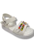 Butiqe 1809-25 Boncuk Taşli Anatomik Kız Çocuk Sandalet 31-35 - 1