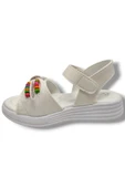 Butiqe 1809-25 Boncuk Taşli Anatomik Kız Çocuk Sandalet 31-35 - 3