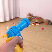 Peluş Top Fırlatıcı - Interaktif Kedi Oyuncağı - 3