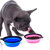 Katlanabilir Kedi Köpek Mama ve Su Kabı 350 ml - 1