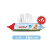 Baby Turco Islak Bebek Havlusu 90 Yaprak X 6 Adet - 1