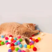 Peluş Top Fırlatıcı - Interaktif Kedi Oyuncağı - 1