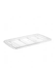 GastroPlast  GKL-04 4 Bölmeli Kaşıklık Kapağı, Şeffaf - 1