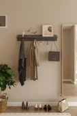 Modern Duvar Askılık, Hol Askılık, Duvar Askılık, Portmanto, Vestiyer 100cm - 6