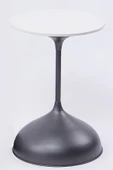 Zigon Sehpa Seti 3'lü – MDF Üst Tablalı, Koyu Gri Metal Gövde, Modern Yan Sehpa Takımı - 3
