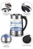Torima TY-S888-040 Cam Ledli Kettle 1500W 1.8L Su Isıtıcı - 4