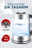 Torima TY-S888-040 Cam Ledli Kettle 1500W 1.8L Su Isıtıcı - 3