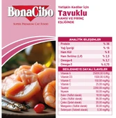 BonaCibo Adult Cat Tavuklu (Hamsi ve Pirinç eşliğinde) Yetişkin Kedi Maması 2 Kg - 4