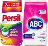 Persil Matik Toz Çamaşır Deterjanı 7KG Color/Renkli (46 Yıkama) + 10KG Canlı Renkler - 1
