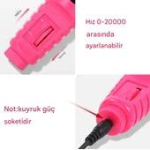 QASUL Manikür Pedikür Kalıcı Oje Ve Protez Tırnak Uygulamaları İçin Elektrikli Tırnak Törpüsü - 5