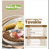 Micho Tavuklu Hamsili Yetişkin Kedi Maması 15 kg - 3
