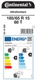 CONTİNENTAL 185/65R15 88T UC YAZ LASTİĞİ ÜRETİM YILI:2025 - 2