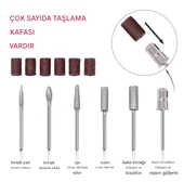 QASUL Manikür Pedikür Kalıcı Oje Ve Protez Tırnak Uygulamaları İçin Elektrikli Tırnak Törpüsü - 6