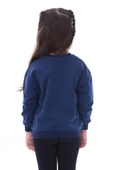 Basic Düz Renk Pembe Fırçalı Yumuşak %100 Pamuk Sweatshirt - 3