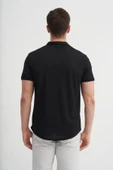 Cazador Regular Fit Örme Zigzag Dokulu Kısa Kol Gömlek - 2