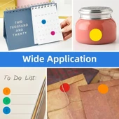 İŞARETLEME NOKTA Etiketi 20mm (2500 adt Kraf NOKTA Etiket) thumbnail 3