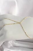 Pirinç Gold Renk Pul Detaylı Kadın Şahmeran - TJ-SN619 - 1