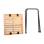 4 Adet Katlanır Kamp Sandalyesi ve Masa Seti - Rock - Kül Gri / Bej - Bardaklıklı - 140 KG - 6