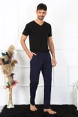 Erkek Pamuk Lacivert Tek Alt Pijama 27495 thumbnail 2
