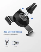 Ugreen Mekanik Araç İçi Telefon Tutucu Siyah Teşhir - 3