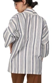 LeMontPiel Çizgili Kimono Ceket %100 Pamuk - 7