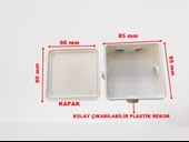 IŞILDAR Plastik Beyaz 85x85 Kare Atigron Buat Delikli + Plastik Rekorlu - 5