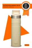 TanQ Ömür Boyu Garantili Active Plus Paslanmaz Çelik Termos Vanilla 0.60 Lt- (20 Oz) - 1