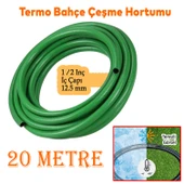 Termo Bahçe Hortumu Dayanıklı 3 Katlı Sağlam Çeşme Su Sulama Yıkama Hortum 20 Metre 12.5 mm 1/2" - 1