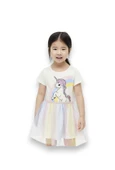 Unicorn Kız Çocuk Tüllü Elbise - 2