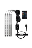 ASTRALED  USB Araç içi Ayak Altı Sese Duyarlı Rgb Şerit Led Aydınlatma 12 Led - 2