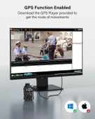 Boblov B4K5 256GB 4K Vücut Kamerası, 3400mAh IP68 Su Geçirmez GPS - 3